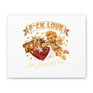 F*ck Love Cupid Canvas