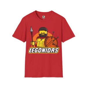 Legonidas Spartan Graphic T-Shirt — Funny LEGO-Inspired Warrior Tee